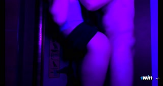 Sex after the club under ultraviolet light