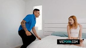 Horny&#x1F975; teen Scarlet Swaps Toys for Big Cock&#x1F32D;