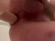 White twink boy wishing his 6 inch dildo was 4 inches bigger and real