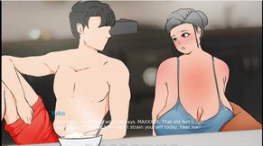 Plowed 1 Sexy Grandma Piss and Teasing Grandson and Shower with Grandson