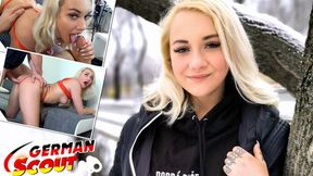 German Scout - Skinny Teenie Marilyn Sugar Pickup for First Time Casting Fuck