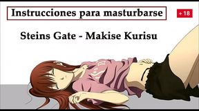 JOI hentai en espa&ntilde_ol con Kurisu de Steins Gate, un experimento especial.