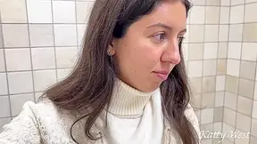 Casting In A Mall Public Toilet With Katty West