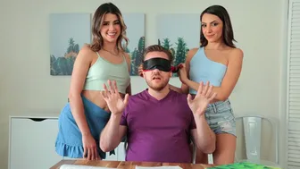 Her Nipples Visible Through Shirt in Threesome Heat with Hime Marie & Kylie Rocket