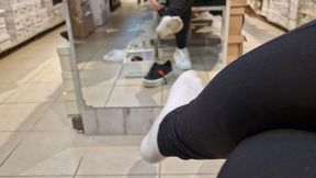 Dirty and wet socks in the store 4K