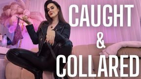 Caught & Collared - Leather Goddess Sophia Truee catches you sniffing her panties and turns you into a Collared Sissy Cumslave with Humiliation, Sissification and Chastity