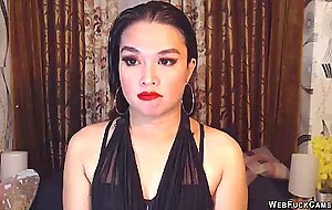 Sexy brunette babe on cam chatting