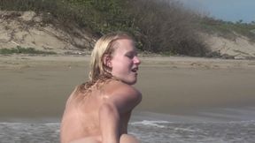 Teeny Squirts Into the Sea