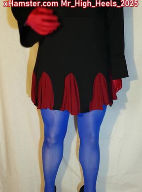 Blue and black