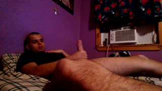 Naughty 19 y/o masturbates &amp; fingers himself