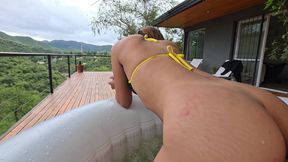 I Took My Stepdaughter on Vacation and Fucked Her Outdoors in a Jacuzzi.