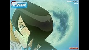 Rukia Gives Intense Blowjob in Bleach Game Hentai Scene