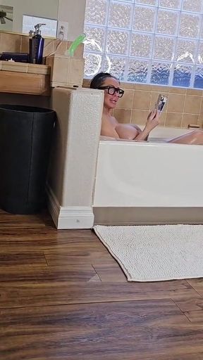 Stepmommy Steamy Tub JOI Tease