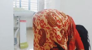 Desi hot bhabi sex satisfaction story in kitchen room.