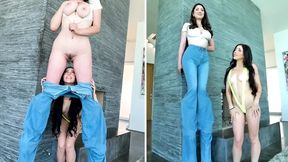 Camsoda - Hot Teen Licks And Sucks Super Tall Girl&#039;s Hairy Pussy
