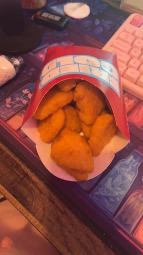 Chicken nuggets in a bag