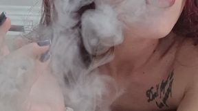 Masturbate and finger hairy pussy while smoking and use cream as is your sperm!