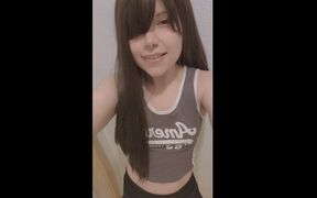 Petite Cute Latina Girl Riding Huge Dildo! (it Didnt Fit Her Tiny Pussy)