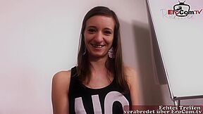 Real German Teen 18+ Virgin At Casting That Babe Merely Wishes Anal