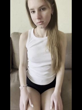 Tiny teen titties on display for only fans