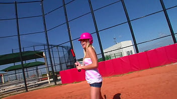 Blond bitch get lession in baseball and more