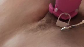 Fiona Fox the Filthy Slut Gets Her Penis Plug Chastity Cage Destroyed