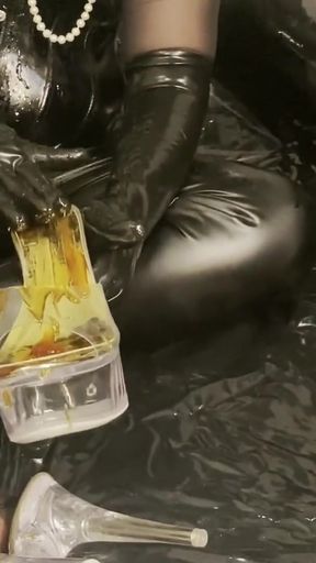 Unforgettable moment from &quot;Messy Food Fetish Masturbation Session - Full Version&quot;