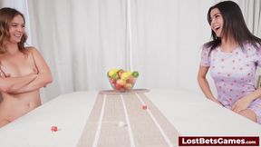 After Winning A Strip Game, She Was Tied To The Bed And Made To Cum