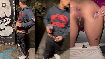 Joykarenoff - Public Hardcore – My Husband & I Fuck in a Dark Alley 🔥
