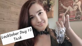 Locktober Day 10 Task for Chastity Subs