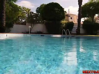 Seth Peterson and Jayden Marcos Pool Day Turns to Hot Fuck