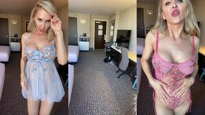 your stepsister just got a ton of new lingerie & wants to try it on for you