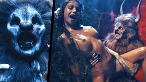 Hardcore Monster Fucking Parody - Futa Minotaur Medieval Fantasy with Ava Amira Swallowing Cum