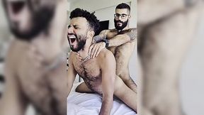 Curly Latino gay takes a lot of dicks in his ass XXX compilation