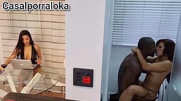 essa subrinha nao tem jeito mesmo sempre dando emcima do seu tiu escondido, mas dessa vez foi pega em flagrante e sua tia nao a perduou mandou botar no cuzinho dela