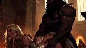 Busty White Medieval MILFs Suck BBC in the Streets of Europe in Spicy Toons: When the Moors Conquered Europe