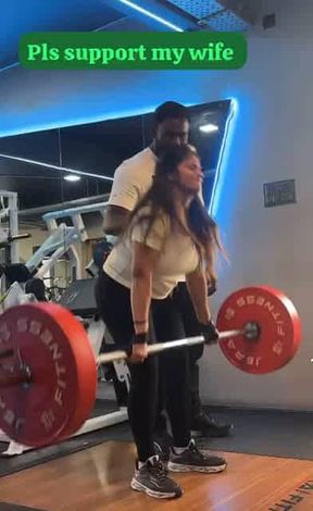 In gym my today with coach