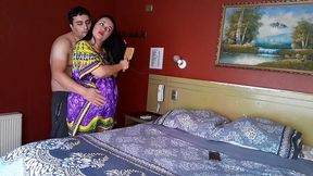 i seduce my stepmother to fuck her while we are alone at home