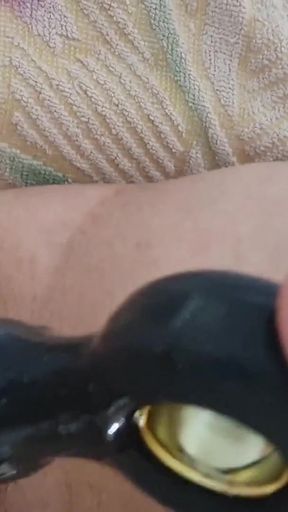 Emotional moment from "Prostate massager and orgasm-loving wife"