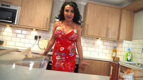 Nicole DuPapillon makes a cum drizzle cake part 1