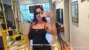 Feisty Latina Mistress dominates foot slave with dirty socks and sneakers sniffing