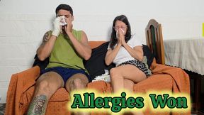 Nothing planned, real allergies happened