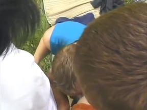 Impromptu Threesome in the Woods - The French Connection