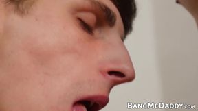 Slutty twink Jesse seduces his priest Victor into railing him raw