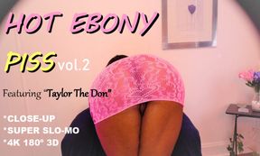 Hot Ebony Vol 2.; Black Babe Watersport Solo