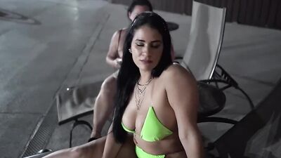 Classy blonde Brittany Andrews is fucking with a black stallion