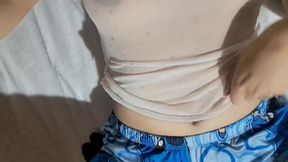 India shows off tits and her rich pussy