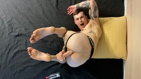 Dildo Dreaming Muscle Hunk Fat Ass Worship Tease, Dirty Talk JOI, POV Big Dildo Anal Masturbation Creampie