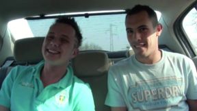 Twink fucked in the car by his friend