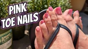 Pink Toe Nails
